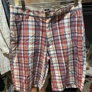 Jos. A. Bank Men's Checkered Shorts - Red, Blue, White